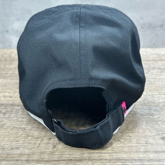 Adidas~Women’s~Black/Pink~Adjustable Strapback Climalite Runner Jogger Hat-C118 - Picture 4 of 7
